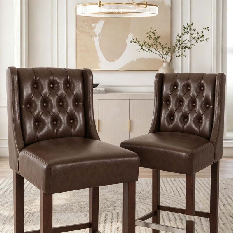 Chaises de salle à manger modernes, tabouret de bar, Dark Brown