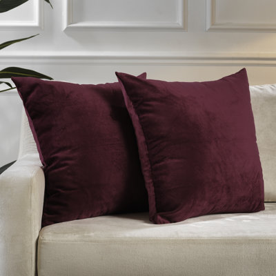 Housse de coussin en velours mat