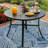 5-Piece Patio Dining Set – 38" Round Table + 4 Swivel Rocking Chairs