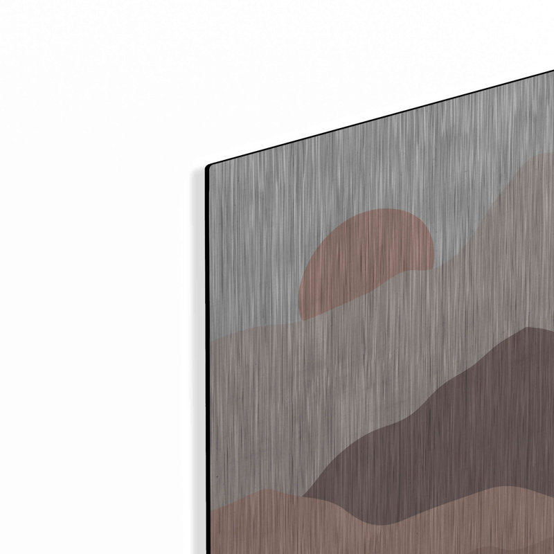 Lark Manor ™ «Mountainous II» par Sara Zieve Miller, art mural en métal, MTL-10867, H 12 po x l 12 po
