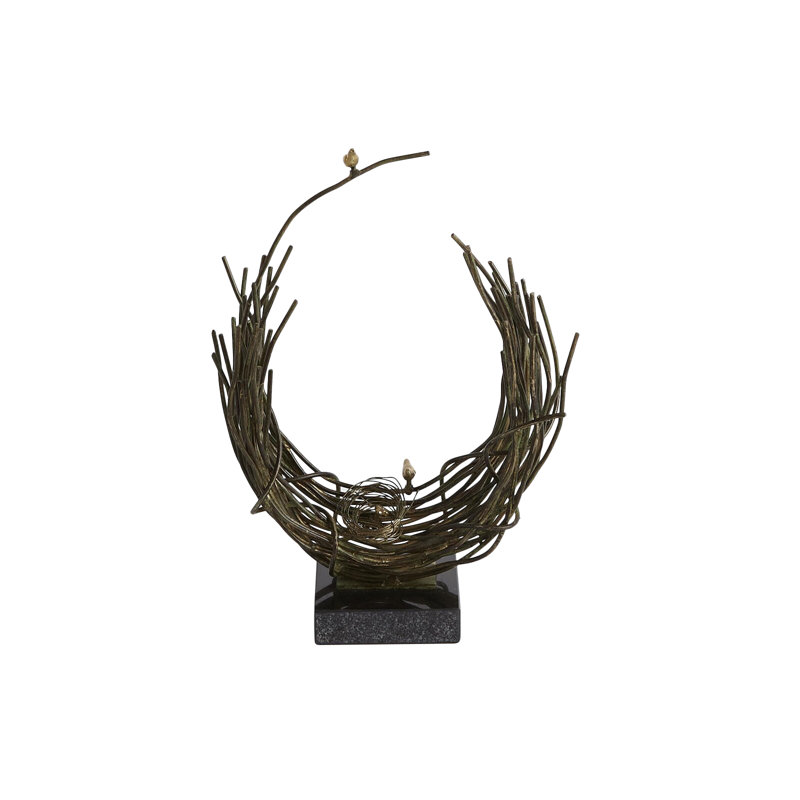 Bird's Nest-Verdi, 15.25" H x 10.25" W x 4" D