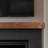Modern Ember Walnut Creek Fireplace Mantel Shelf - 9" Depth, Close-Grain Details - Real Walnut Wood-92286451-92286452