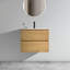 Meuble-lavabo mural 24 po avec lavabo en céramique avec un trou de robinet, grand meuble-lavabo flottant de rangement pour salle de bain moderne, pré-assemblé