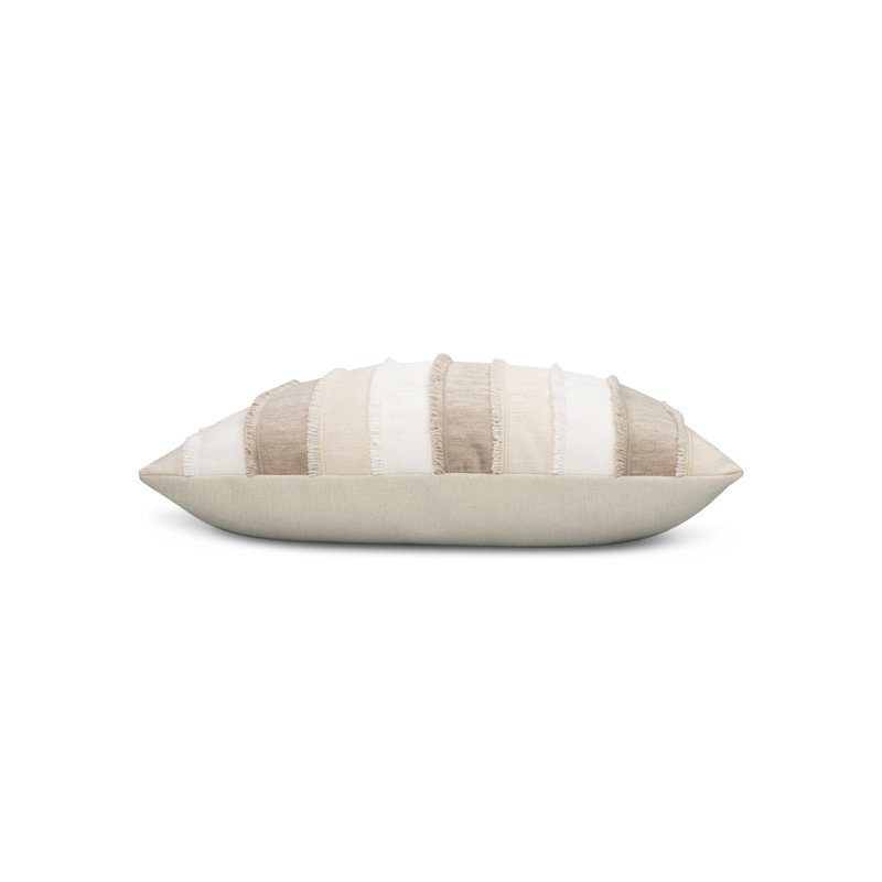 COUTURE CLASSICS Square Indoor/Outdoor Pillow Cover & Insert, Rectangle 12"H x 20"W, Sandstone