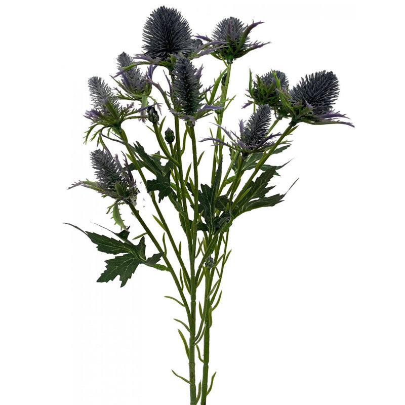Fumée bleue et faux arbres et plantes