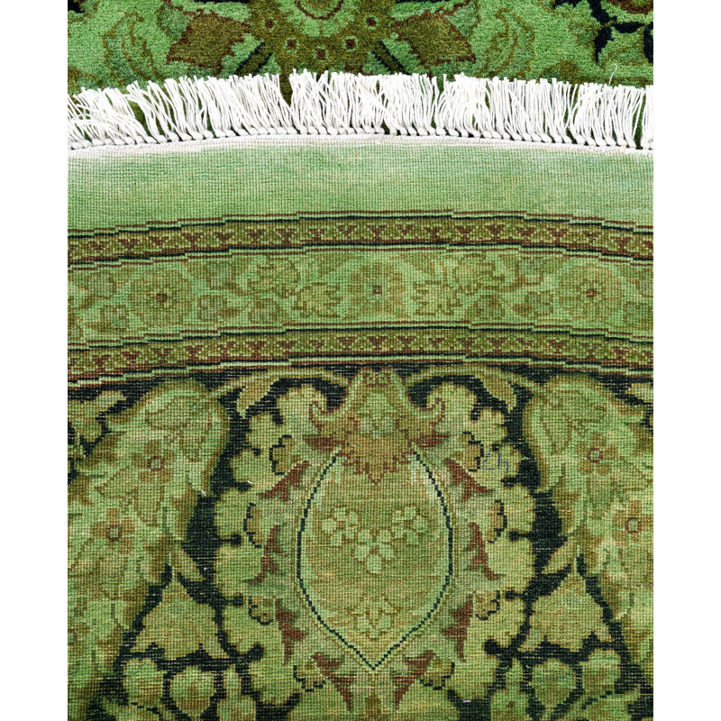 Overdyed One-of-a-Kind 9' 1" X 9' 1" Hand Knotted Area Rug