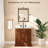 Retro Copper-Framed Wall Mirror