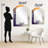 Collage Impressions V - Abstract Collages Asymmetrical Unique Wall Mirror, Modern Unique Shape Mirror, Printed Metal Art-1763158583