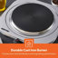 Geepas 1500W Stainless Steel Single Hot Plate, Cast Iron – Lightweight