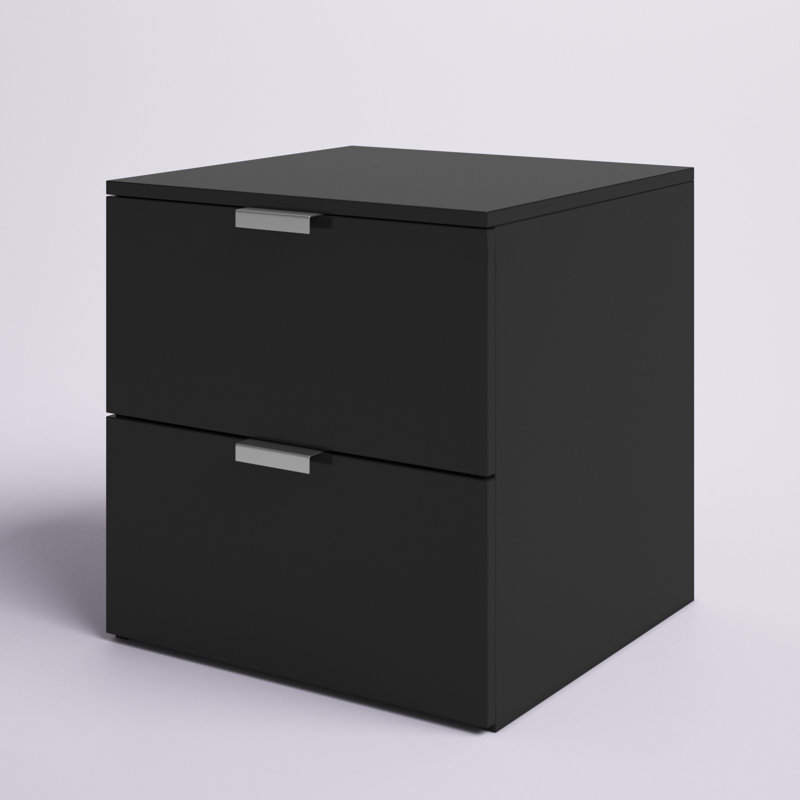 Giorgi 15.5'' W Nightstand, Matte Black