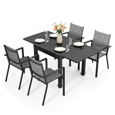 Rectangle Aluminium Patio Dining Set