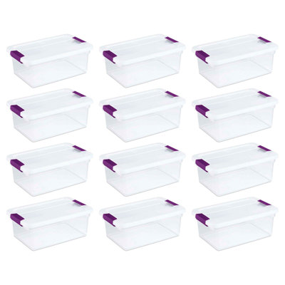 Contenant de rangement avec couvercle transparent Sterilite