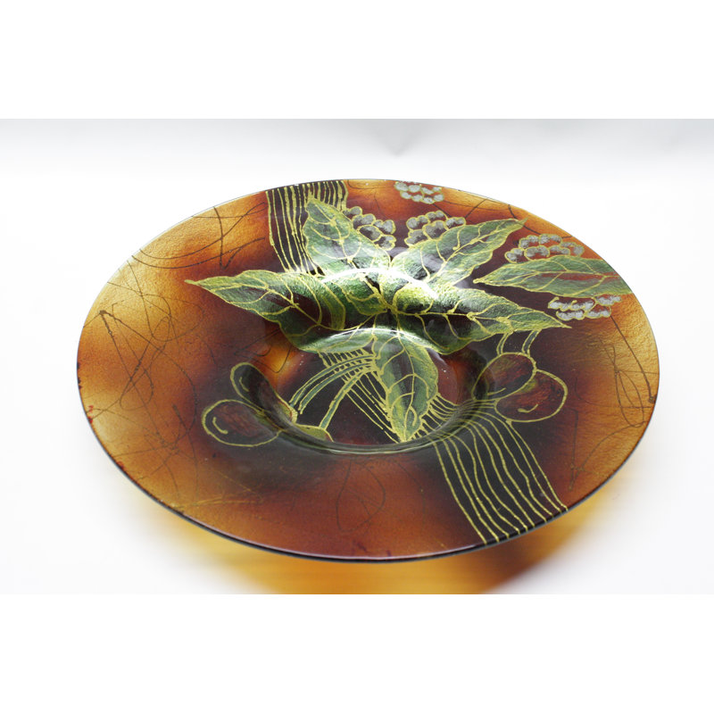 Plaque ronde en verre