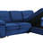 Velvet Fabric Reversible Sleeper Sectional Sofa Chaise-824778815