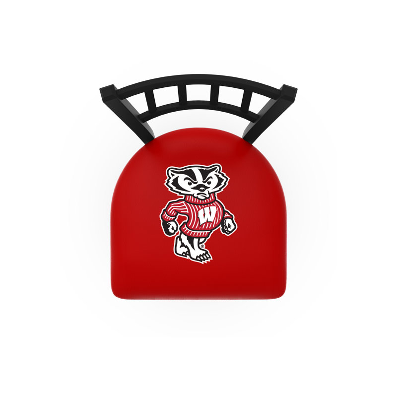 NCAA 36" Swivel Bar Stool, Wisconsin - "Badger"