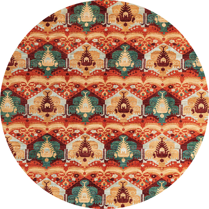 Moroccan Indoor Rug, Round 5'