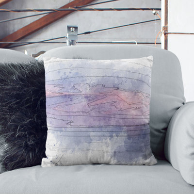 Light Clouds Sketch Cushion with Filling