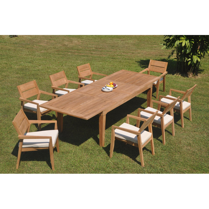 Elisha Outdoor - Piece Teak Dining Set, 8
