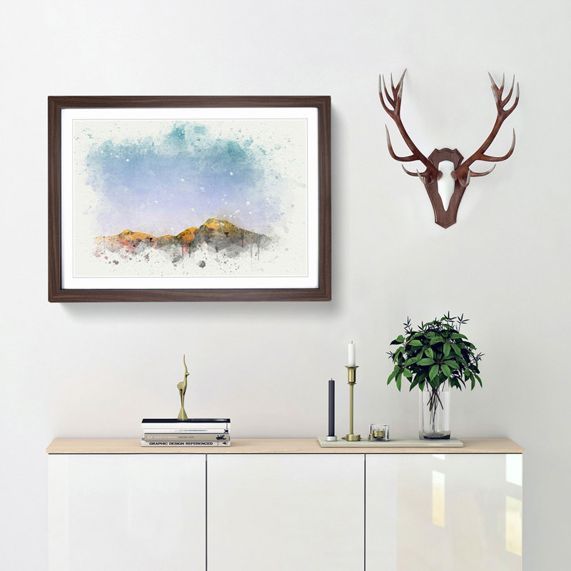 Isalo National Park in Madagascar in Abstract - Framed Print, 36cm H x 48cm W x 2cm D, Walnut Framed