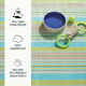 Aquinnah Ticking Multi Machine Washable Rug