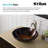 Kraus Copper Illusion Glass Vessel Sink with Pop-Up Drain and Mounting Ring-711436000