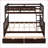 Twin-Over-Full Bunk Bed with 2 Storage Drawers, Pinewood Frame, No Box Spring Needed, Espresso Finish-818623256