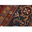 Tapis rouge / bleu en laine noué à la main 8 pi 9 po x 10 pi Abbigail Southwestern