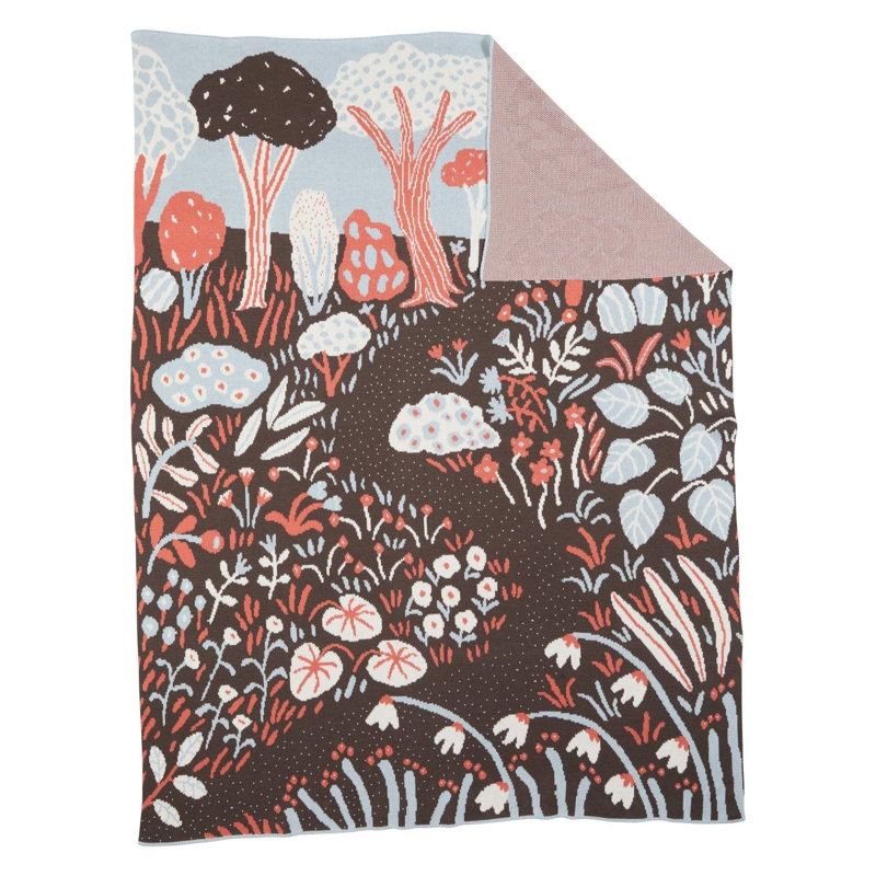 Garden Throw Blanket, Van Dyke Brown