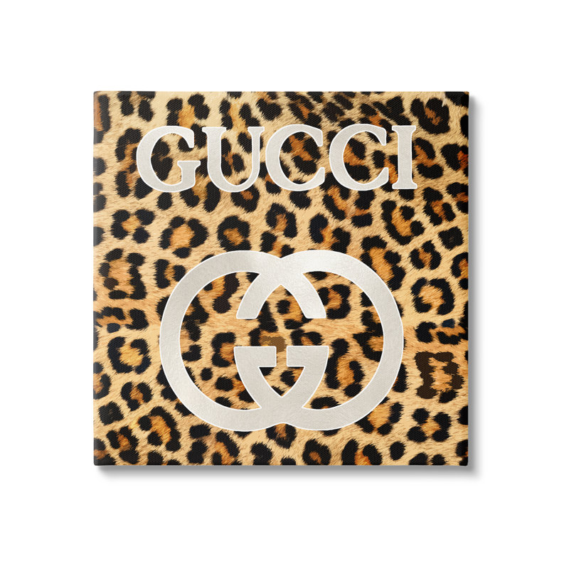 " Trendy Glam Leopard Spots " by Madeline Blake, 24" H x 24" W x 1.5" D