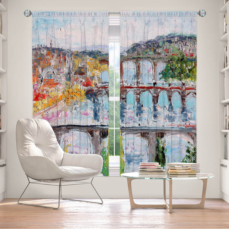 Ensemble de rideaux en polyester 2 pièces, L 40 po x L 82 po