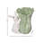 7.5" Resin Bunny With Cabbage Pot