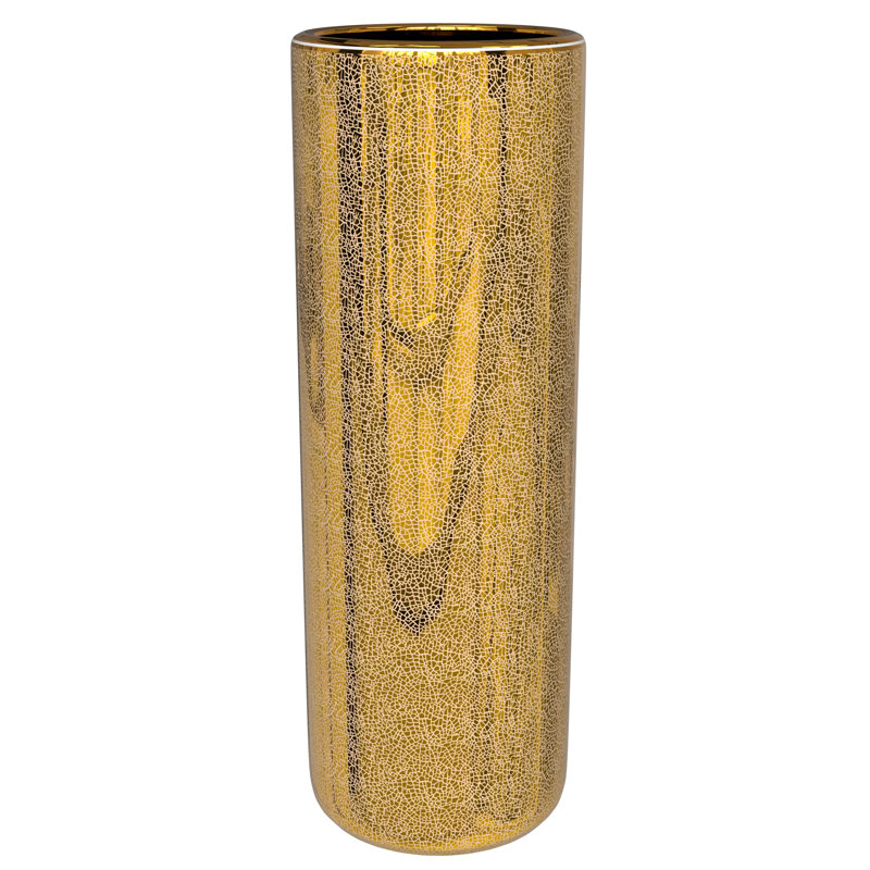Umbrella Stand, Gold Crackle
