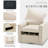 Hendina Upholstered Swivel Armchair-305298278
