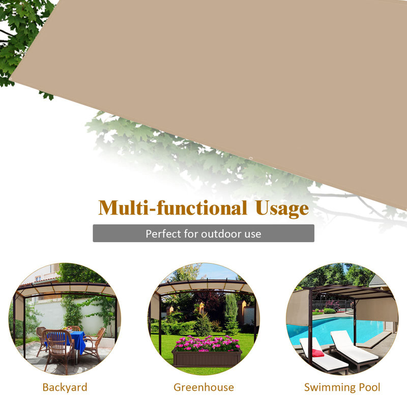 17 Stories Brown Polyester Replacement Canopy