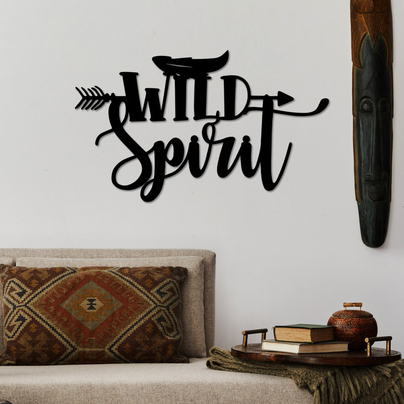 Stylish Decorative Metal Wall Accessory, Black, 23.6 x 13.8 inches | 100% Metal Construction, Thickness: 0.06 inches | Lightweight at 1.3 lbs | Perfect for Home, Office, or Gallery Decor, Elegant and Modern Design