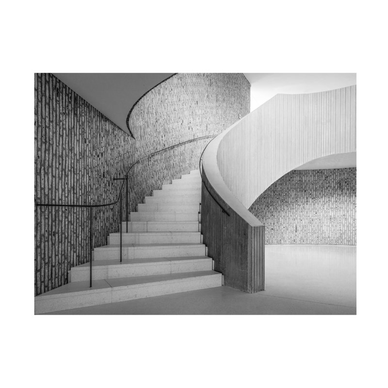 Art sur toile, Escalier bolologien Luc Vangindertael, H 24 po x l 32 po