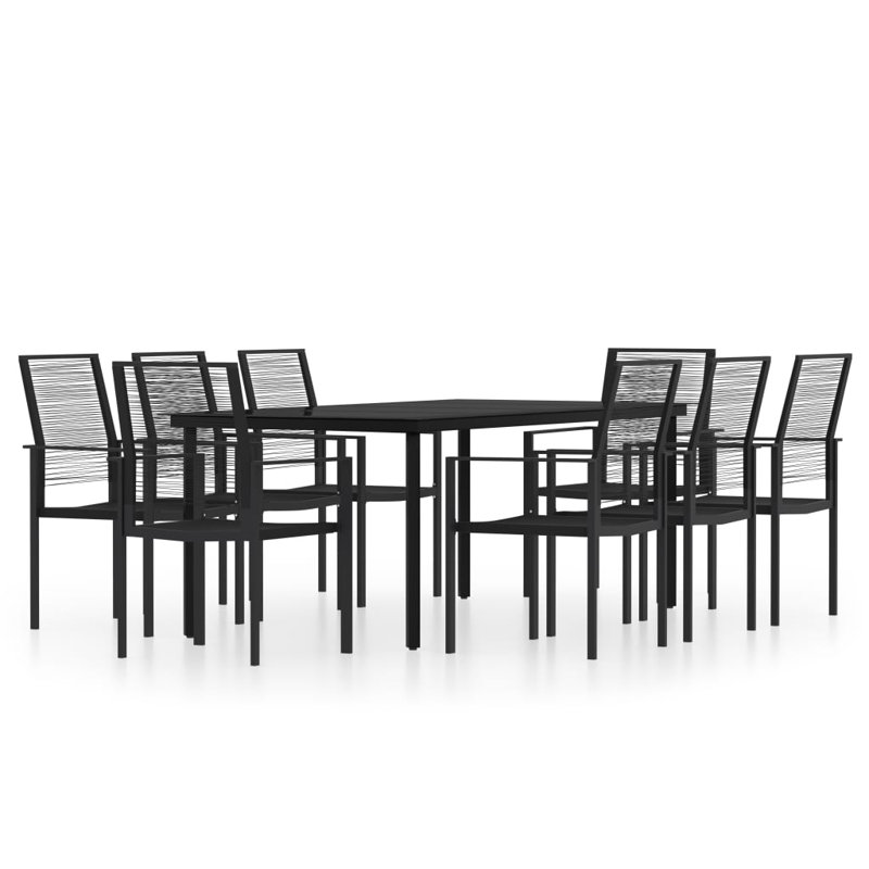 Hebner 8 - Person Patio Dining Set with Rectangular Table