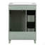 Armoire de meuble-lavabo 24 po avec lavabo en céramique, 2 tiroirs, 1 porte-125514687