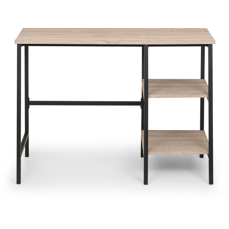 Madelyn Metal Base Writing Desk, Sonoma Oak