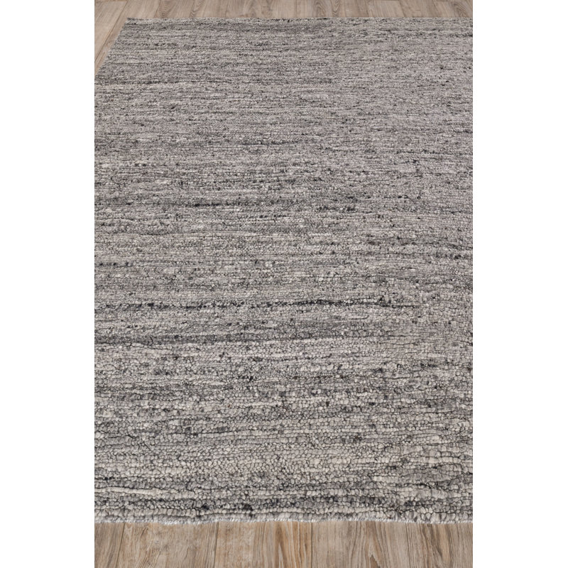 Borelli Wool Area Rug in Light Gray, Rectangle 12' x 15'