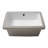 18"x12" White Ceramic Rectangular Undermount Bathroom Sink with Overflow