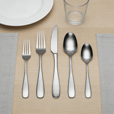 42-Piece Stainless Steel Flatware Set, 18/0 Mirror Finish Everyday Silverware With 8 Place Settings, Dishwasher Safe