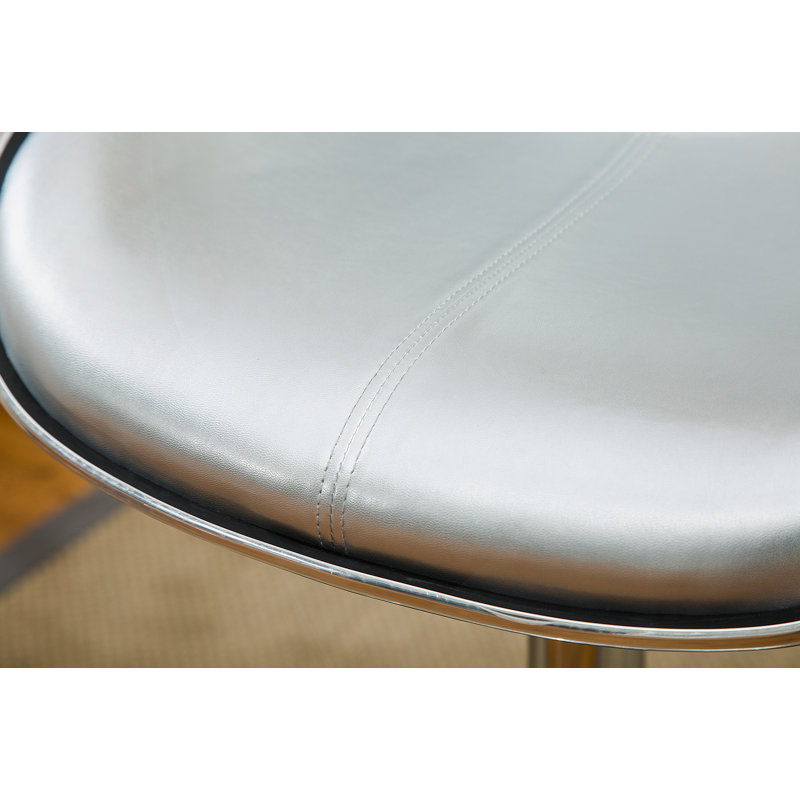 Ensemble de 2 tabourets pivotants réglables Masaccio avec base chromée Airlift