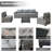 5-Person Wicker Patio Furniture Set With Cozy Cushions And Coffee Table-1131236990