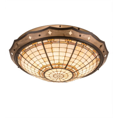 Fleur-de-Lite 8 - Light Semi Flush Mount