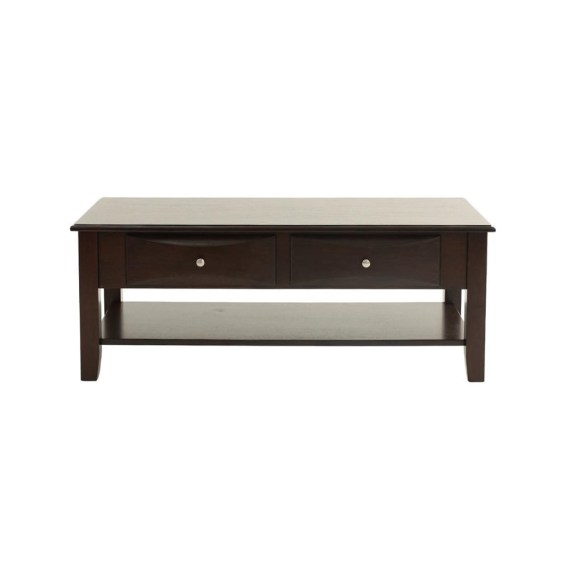 Table basse à 4 pieds avec rangement