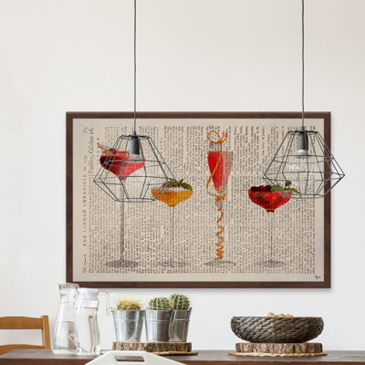 «Cocktail Fantasy» par Eyre Tarney - impression encadrée