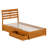 Lamareon Solid Wood Storage Platform Bed with Footboard & Under Bed Drawers-756382972-756382970