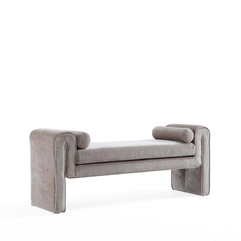 Modern Chenille 59" Bench