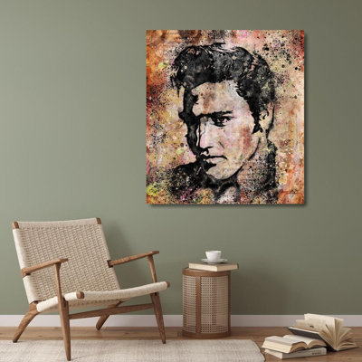 Red Barrel Studio® Wiley, Marta Gallery Wrapped Canvas Art Titled: Elvis I N-193EEE-4